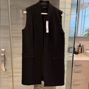 Elie Tahari Black Sleeveless Vest